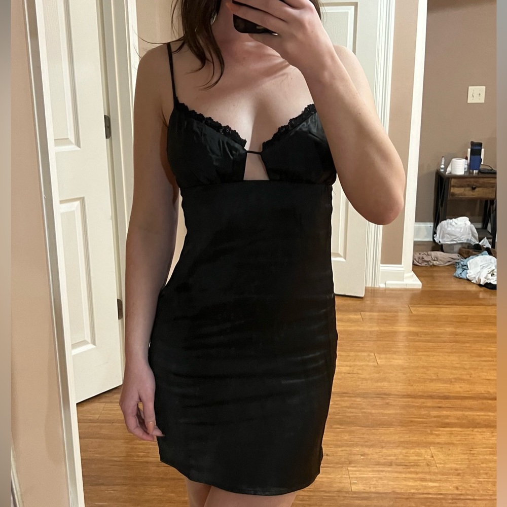 Princess Polly lace lined silk dress